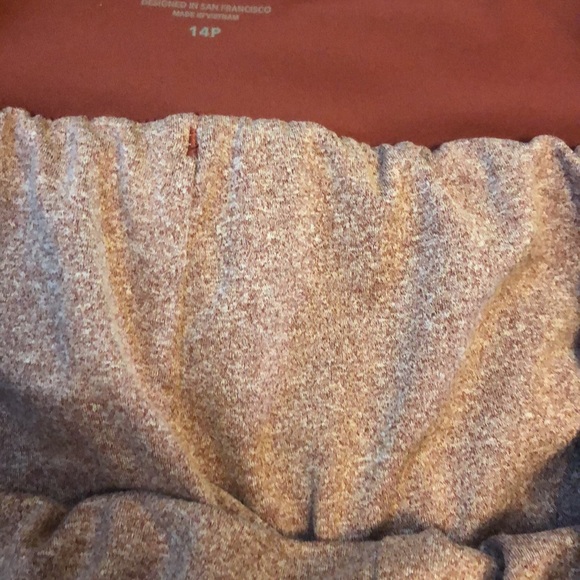 Athleta Attitude Lined Jogger Rouching Legs Drawstring Pant Rust Bronze SZ 14P - Picture 8 of 10